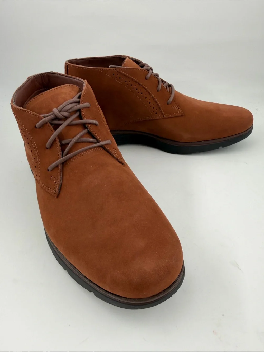 Timberland Mens Franklin Park - SZ 7- Brown Waterproof Suede Chukka Boots Shoes
